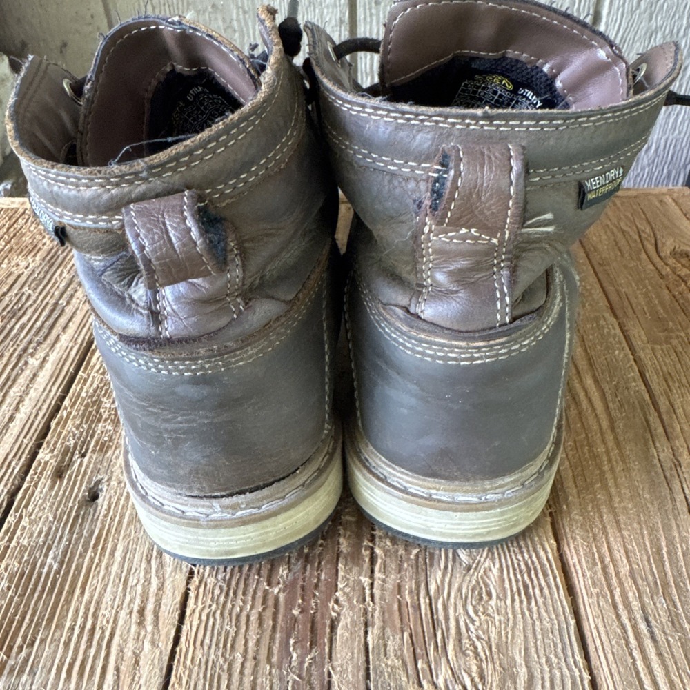 KEEN Utility Men's San Jose 6" Waterproof Work Boots Size 8.5 D Cascade Brown - Picture 5 of 11